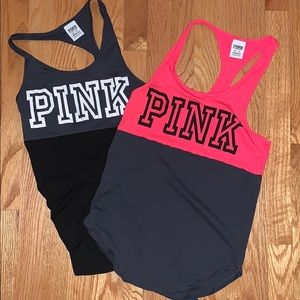 TWO PINK TANKS